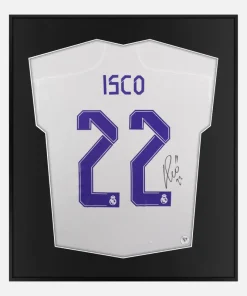 Framed Isco Signed Shirt, Real Madrid Champions League Winners [Lite]