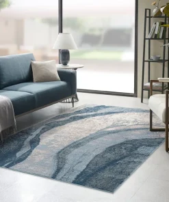 Grace Abstract Wave Area Rug