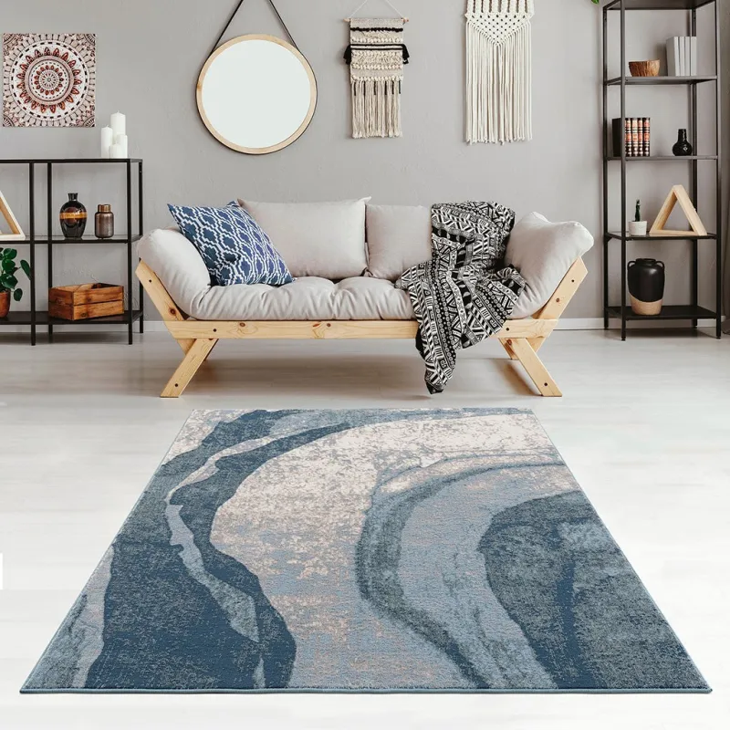 Grace Abstract Wave Area Rug - Image 2