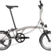Brompton T Line 4-Speed Folding Bike - Titanium