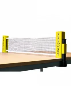 SURE SHOT MATTHEW SYED RETRACTABLE TABLE TENNIS FLEX NET YELLOW