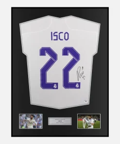 Framed Isco Signed Real Madrid Shirt 2022 CL Winners [Classic]