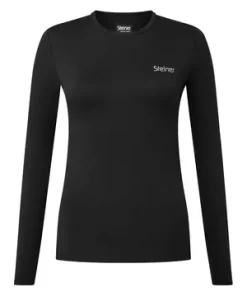 MANBI LADIES STEINER SOFT-TEC ACTIVE BASE LAYER TOP BLACK
