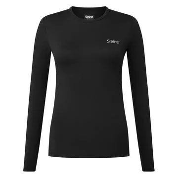 MANBI LADIES STEINER SOFT-TEC ACTIVE BASE LAYER TOP BLACK
