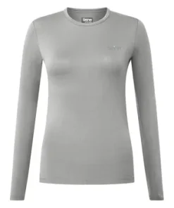 MANBI LADIES STEINER SOFT-TEC ACTIVE BASE LAYER TOP GREY MARL