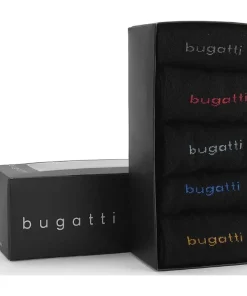 Bugatti Mens Socks 5 Pack Business Black