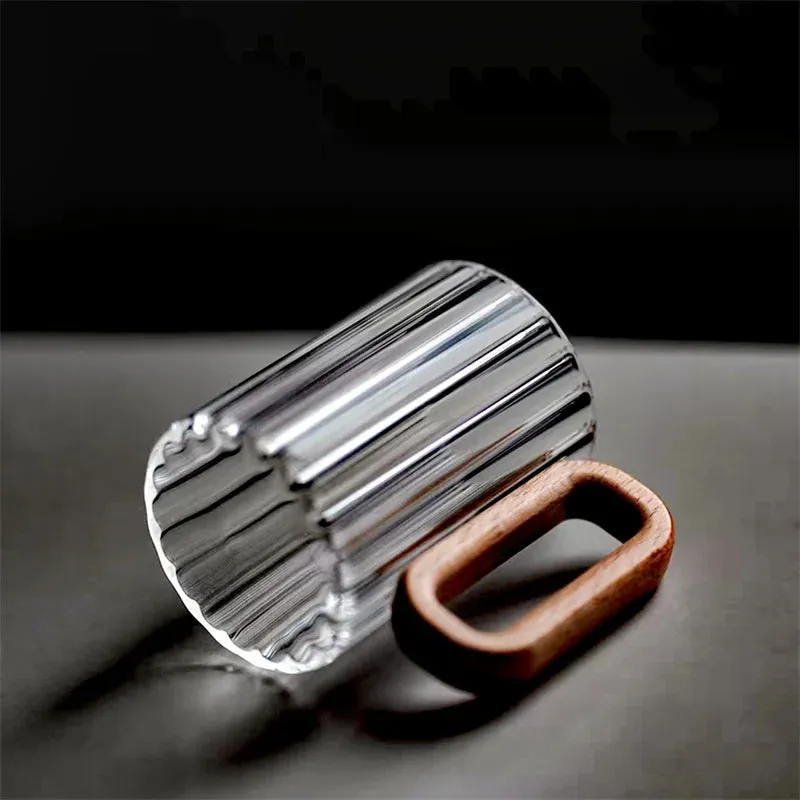 Walnut Loop Glass Coffee Mug - Image 2