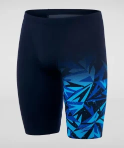 SPEEDO MENS V-CUT HYPERBOOM JAMMER BLACK/BLUE