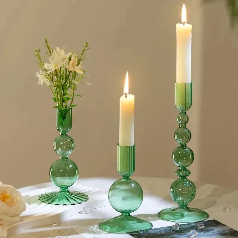 Amora Glow Glass Candle Holder Set - Image 3