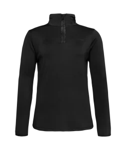 PROTEST WOMENS FABRIZ 1/4 ZIP THERMAL FLEECE BLACK