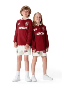 British & Irish Lions Kids LS Jersey Classic Red