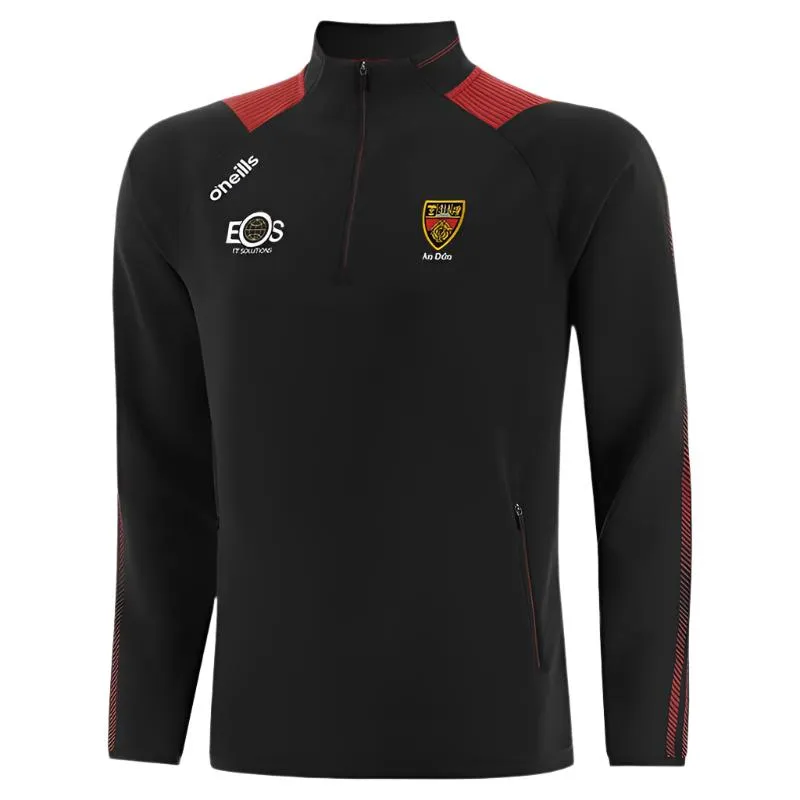 O'Neills Kids Top Down GAA Dynamo 244 Hybrid 1/2 Zip Black/Red