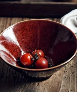 Ember Glaze Ceramic Noodle Bowl