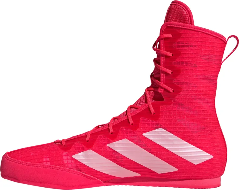 adidas Box Hog 4 Mens Boxing Shoes - Red - Image 3