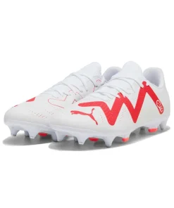 PUMA FUTURE PLAY MxSG FOOTBALL BOOT WHITE-FIRE/ORCHID