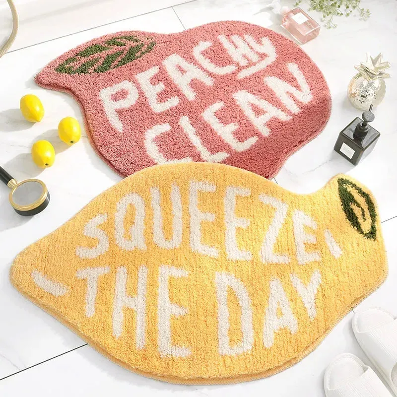 Fruit Pun Flocking Floor Mats
