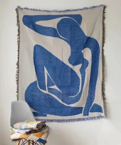 Abstract Art Reversible Woven Tapestry Blanket