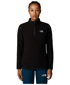The North Face Womens 100 Glacier 1/4 Zip Black