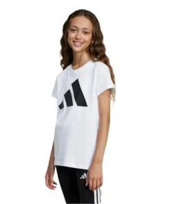 Adidas Girls T-Shirt JC9627 White/Black