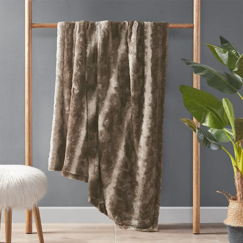 Zuri Oversized Faux Fur Throw - Image 2