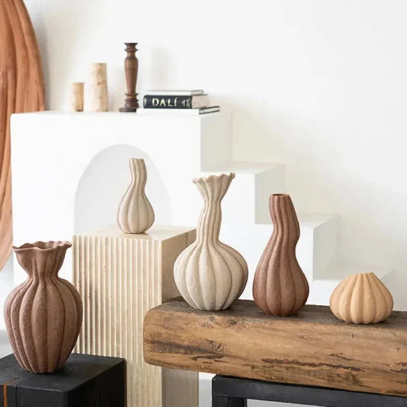 Earthform Textured Ceramic Vase - Image 2