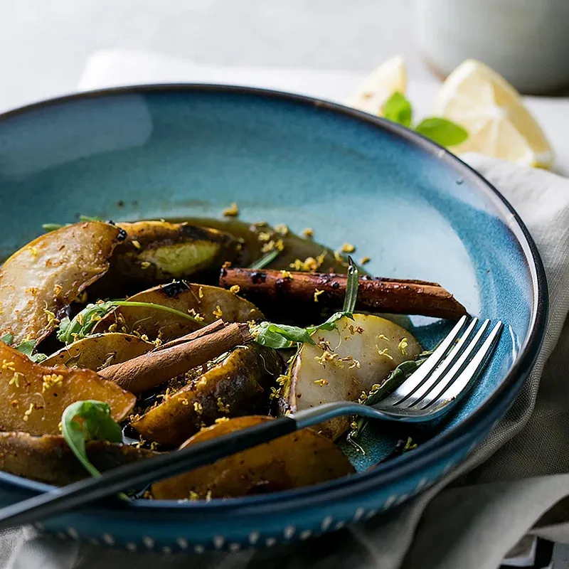 Kiln Blue Ceramic Drift Bowl - Image 3