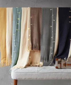 Stockholm Color Block Faux Cashmere Throw