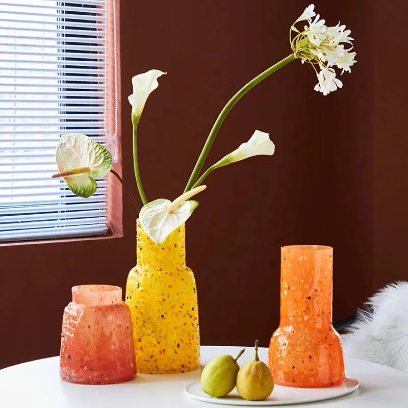 Confetti Pop Textured Glass Vase