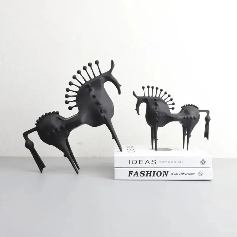 Equinox Metal Horse Sculptures - Image 2