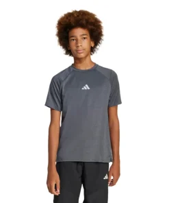 Adidas Boys T-Shirt JJ5050 Black/Grey Three/Reflective Silver