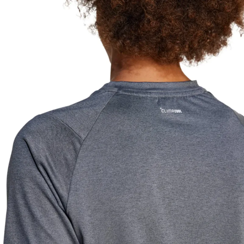 Adidas Boys T-Shirt JJ5050 Black/Grey Three/Reflective Silver - Image 3