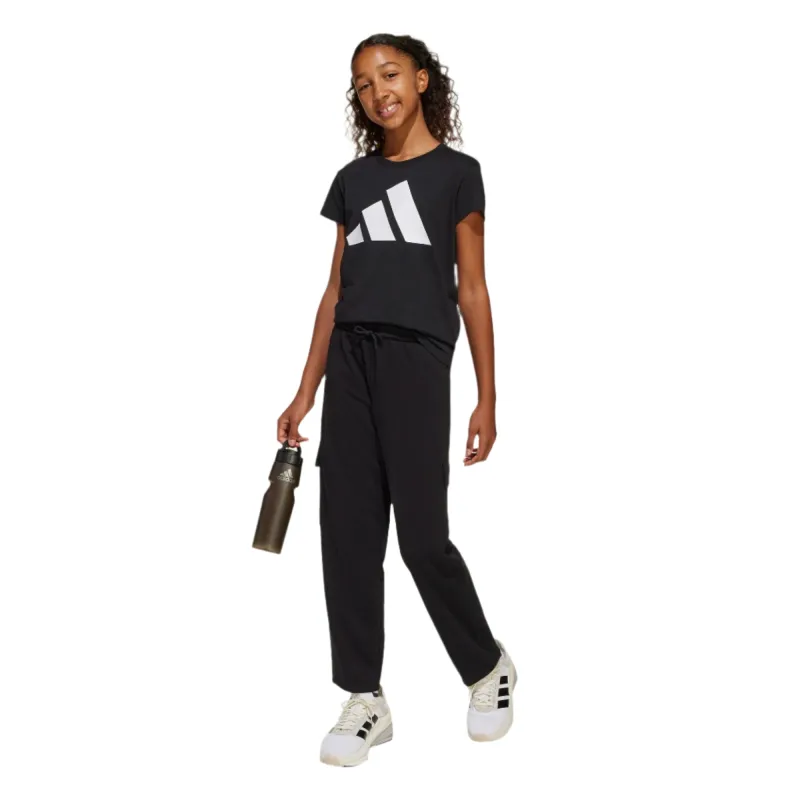 Adidas Girls Junior Pant Cargo Essential Black/White - Image 2