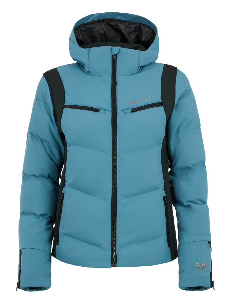 PROTEST WOMENS PRTIKU SNOWSKI PUFFER JACKET JEWEL BLUE