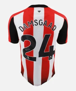 Mikkel Damsgaard Signed Brentford Shirt 2023-25 Home [24]