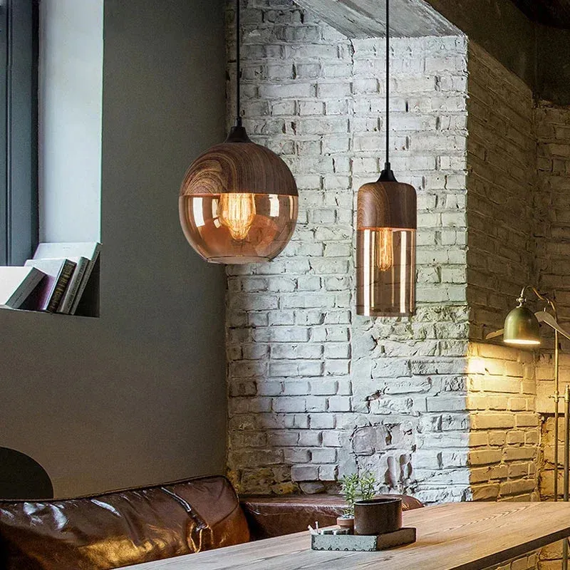 Woodcrest Glass Pendant Light Collection - Image 3