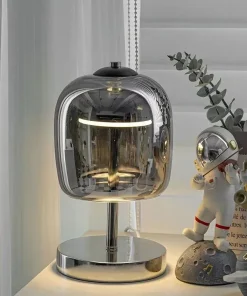 Astra Noir Glass Table Lamp