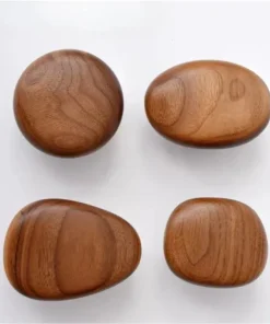 Pebble Pull Walnut Drawer Handle