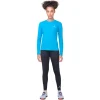 Ronhill Womens Tee Core L/S Azure/Bright White
