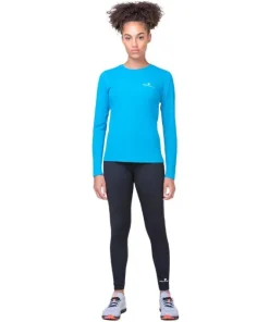 Ronhill Womens Tee Core L/S Azure/Bright White
