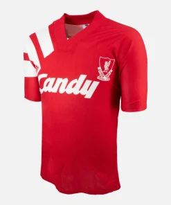 1991-92 Liverpool Home Shirt Candy [Good] M