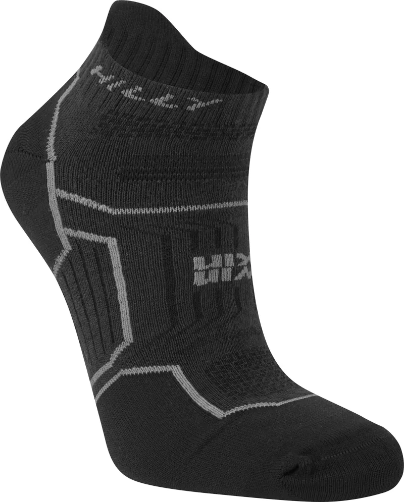 Hilly Twin Skin Socklet Running Socks - Black