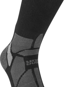Hilly Marathon Fresh Crew Running Socks - Black