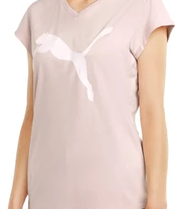 Puma Favourite Heather Cat Short Sleeve Womens Training Top - Pink