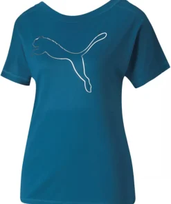 Puma Favourite Jersey Cat Short Sleeve Womens Training Top - Blue