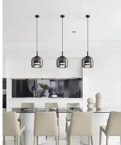 Astra Noir Glass Pendant Light