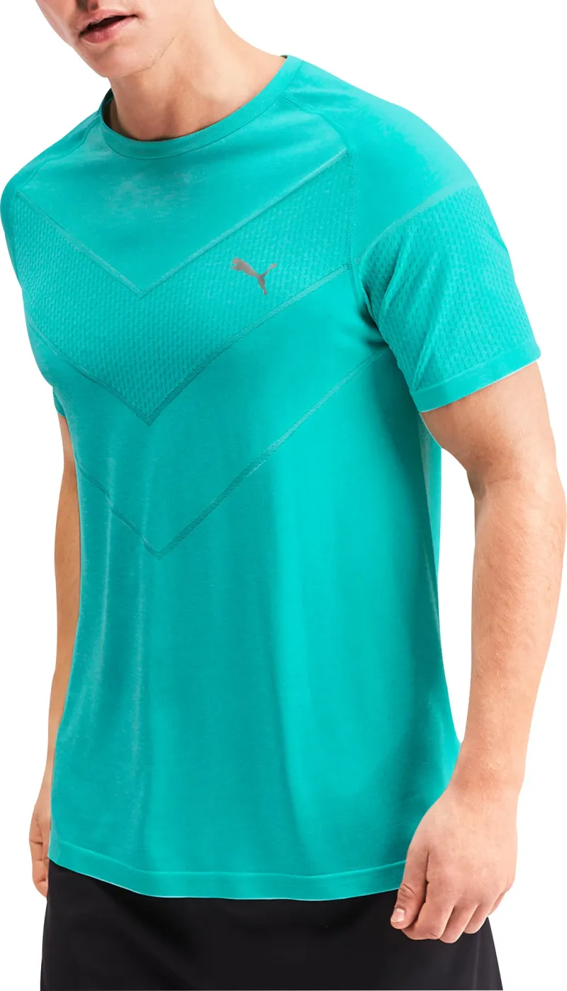 Puma Reactive evoKNIT Short Sleeve Mens Training Top - Blue