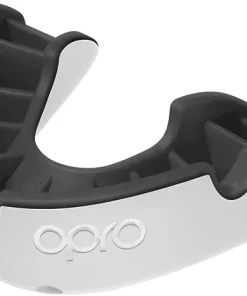 OPRO JUNIOR G5 SILVER MOUTHGUARD WHITE/ BLACK