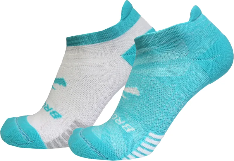 Brooks Ghost Lite No Show (2 Pack) Running Socks - Blue