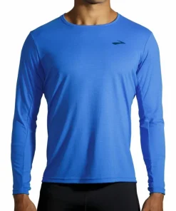 Brooks Atmosphere Long Sleeve Mens Running Top - Blue