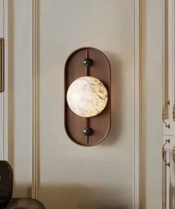 Soluna Sculpted Marble Wall Lamp